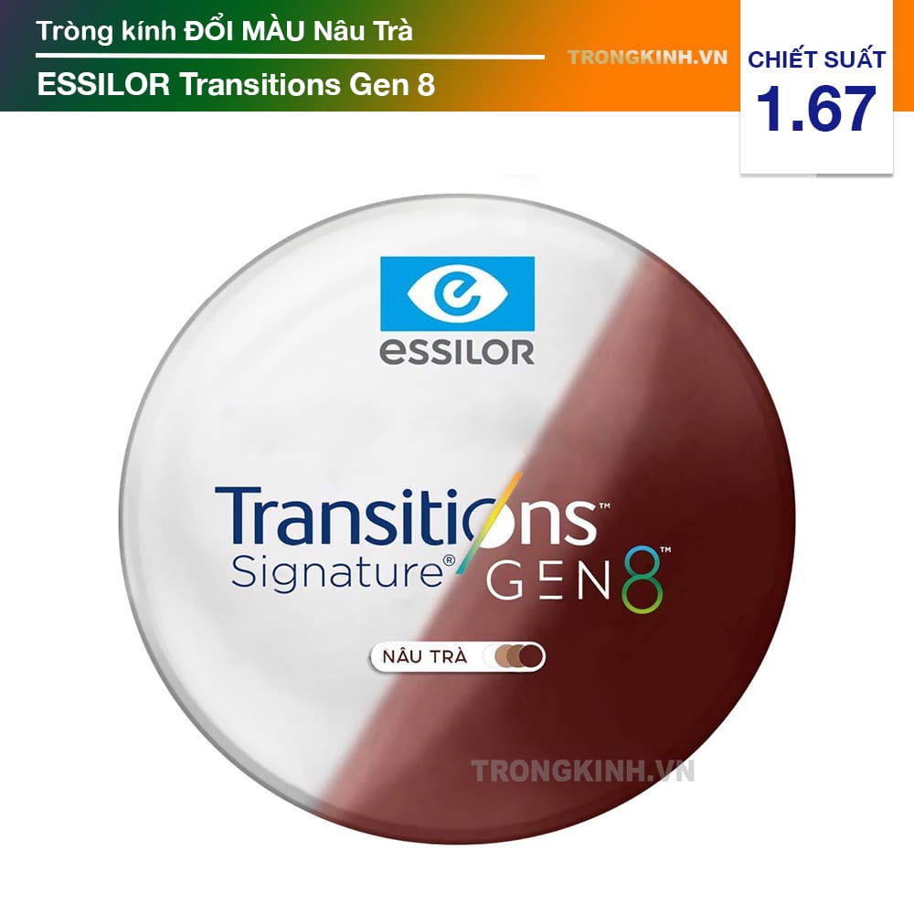 Tròng kính Essilor TransitionsGen8nautra 1.50